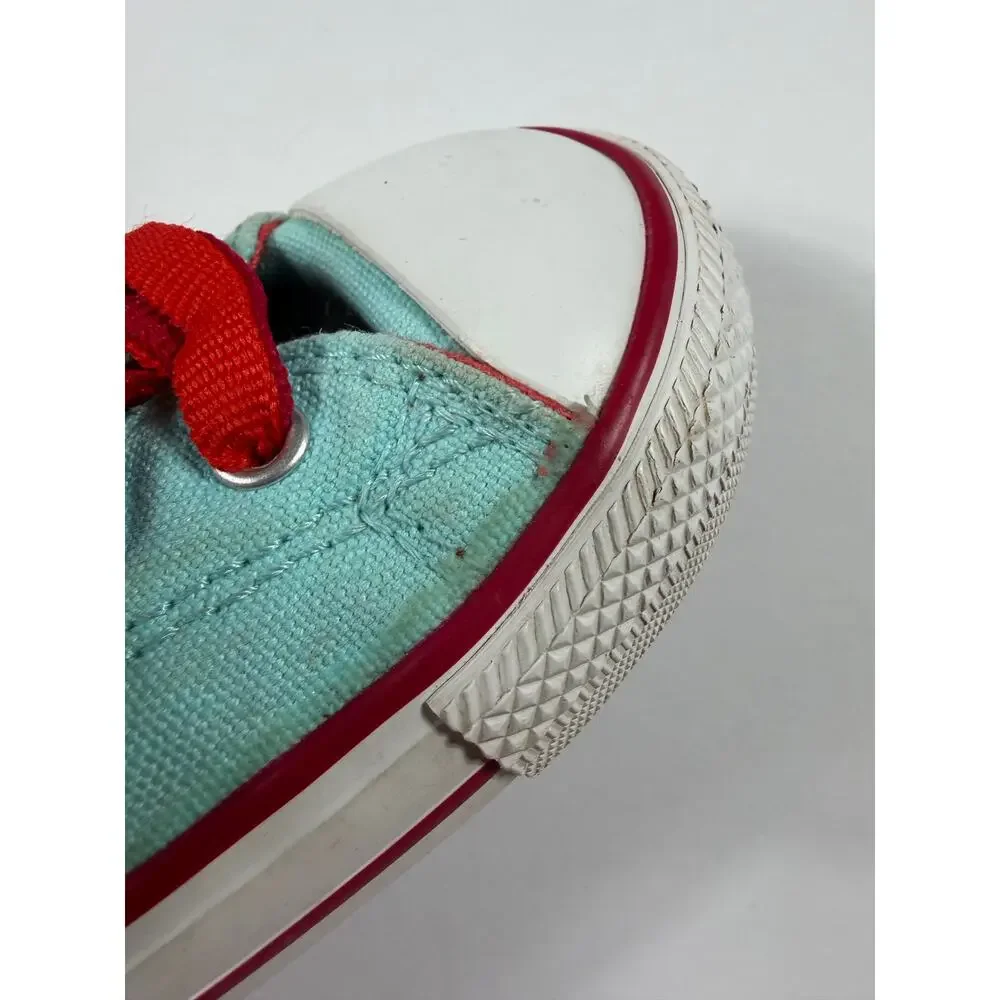 Converse Chuck Taylor All Star Low Top Sneakers Aqua Pink Girls Size 7